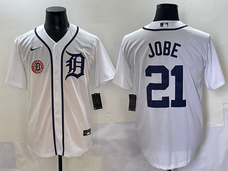 Men 2025 Detroit Tigers 21 Jobe White Game Nike MLB Jersey style 4